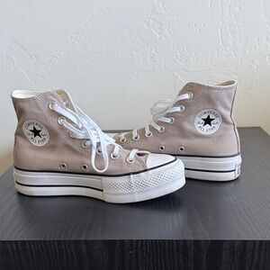 Converse Women's Beige High-Top Sneakers